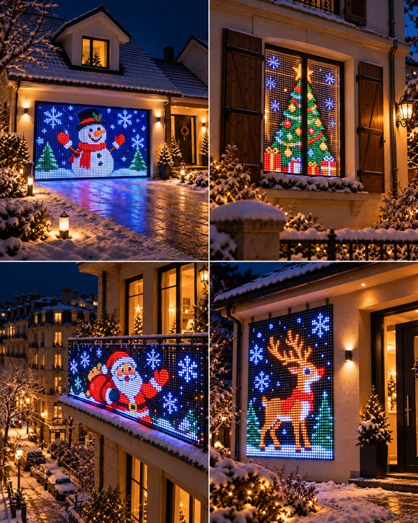 VARUNIQO™ – Animated LED Curtain Lights for Balconies, Garages & Windows