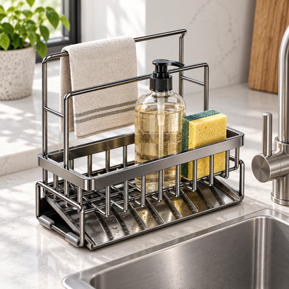 Kitchen Sink Caddy Organizer Rack