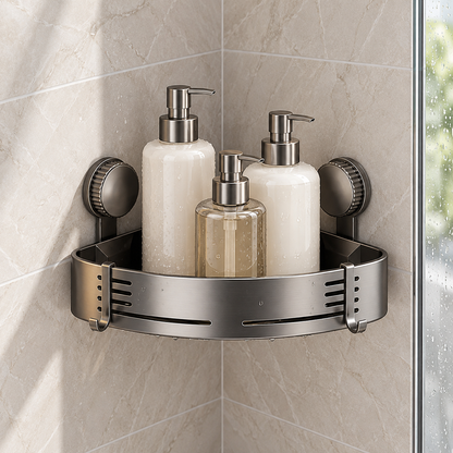 Wall-Mounted Corner Shower Caddy