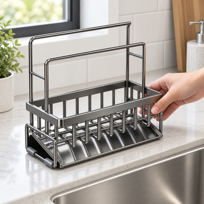 Kitchen Sink Caddy Organizer Rack