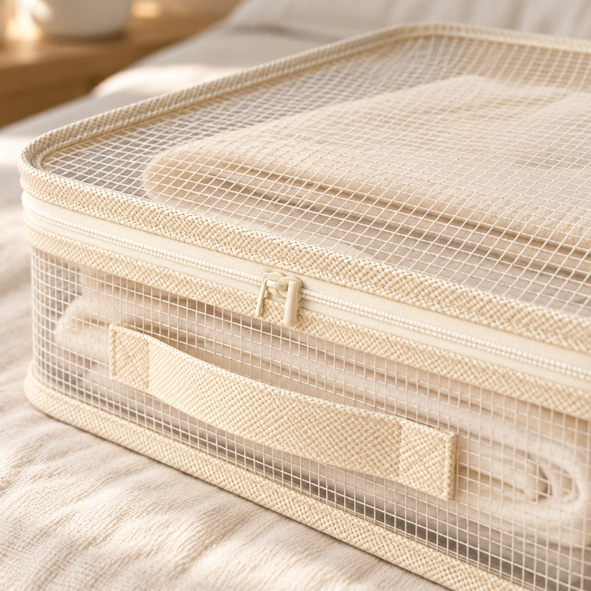 Clear Zippered Clothes Storage Organizer