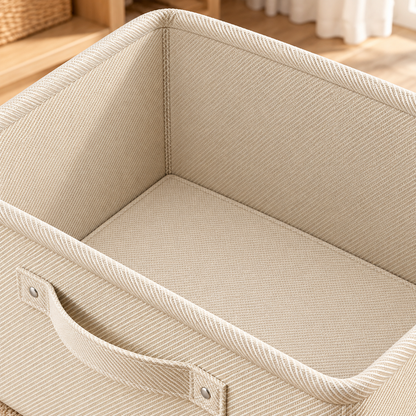Foldable Fabric Storage Bin with Handles