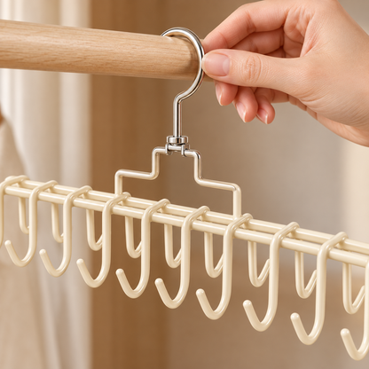 Multi-Hook Closet Organizer Hanger