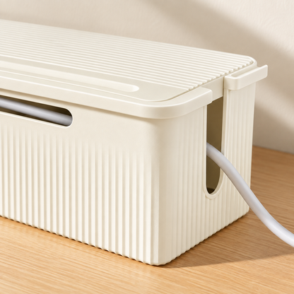 Cable Management Box for Power Strips & Cords