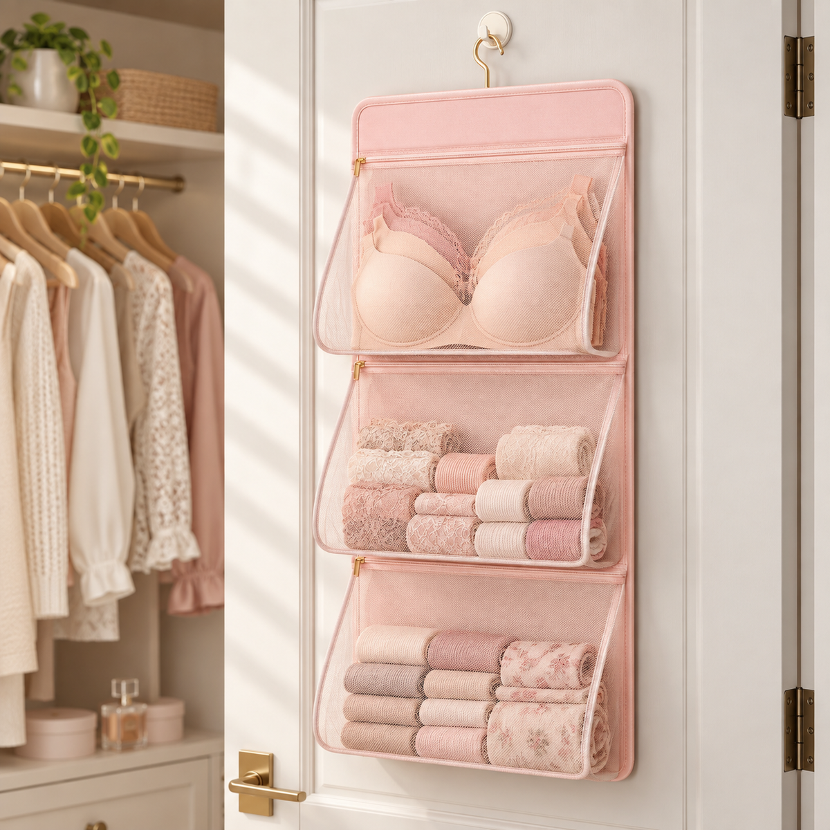 Hanging Underwear & Lingerie Closet Organizer