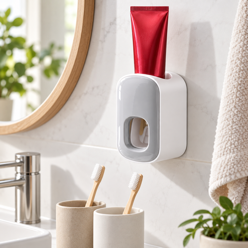 Wall-Mounted Toothpaste Dispenser