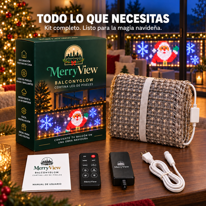 🔥¡OFERTA ESPECIAL: 50% DE DESCUENTO!🎁⚡¡Más de 200 diseños animados! | ⏱️ Instalación en 5 minutos | Cortina LED inteligente para fiestas✨