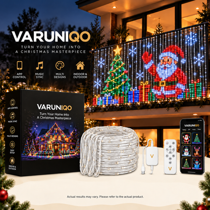 VARUNIQO smart animated Christmas balcony lights - view 1