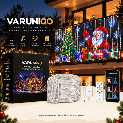 VARUNIQO smart animated Christmas balcony lights - view 1