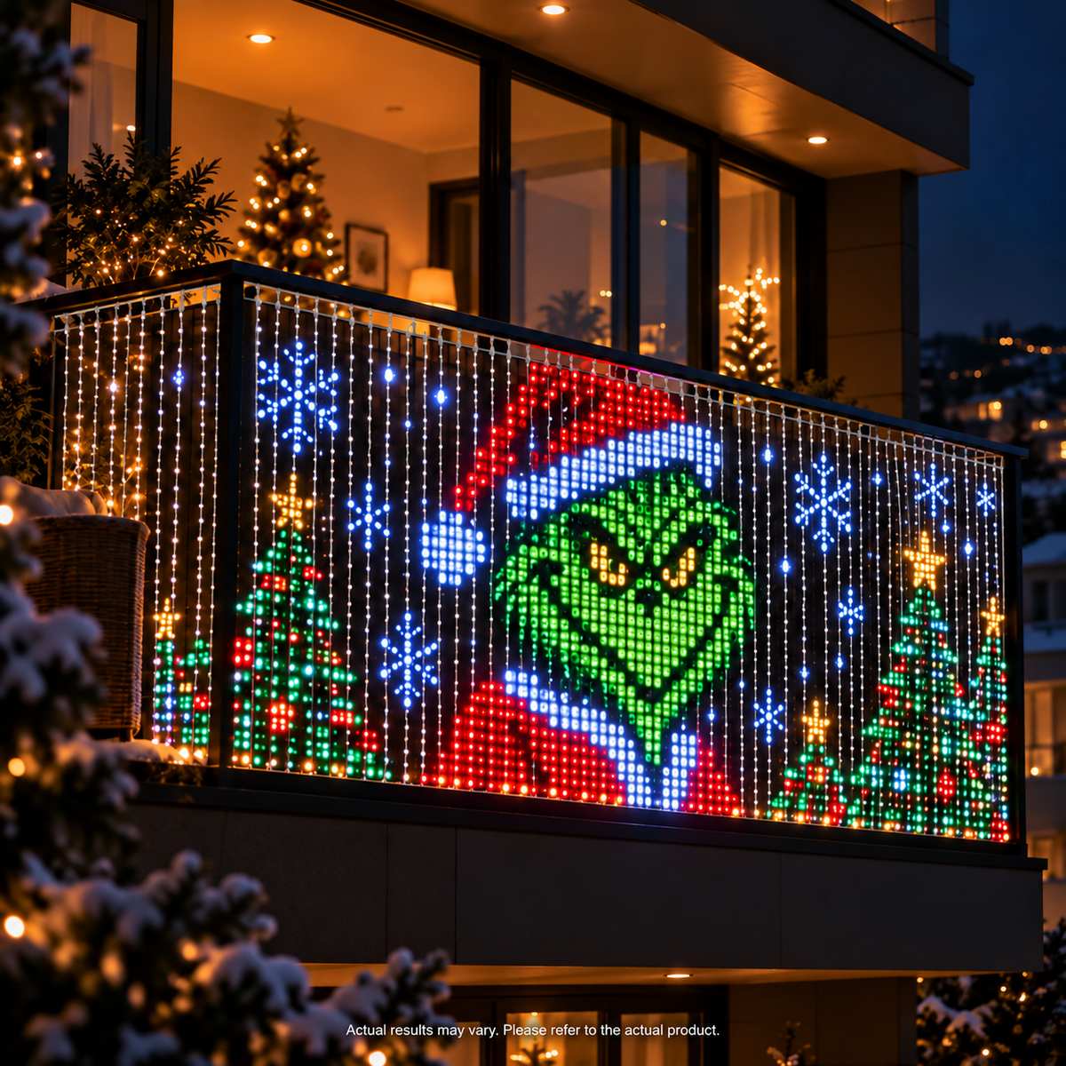 VARUNIQO smart animated Christmas balcony lights - view 6