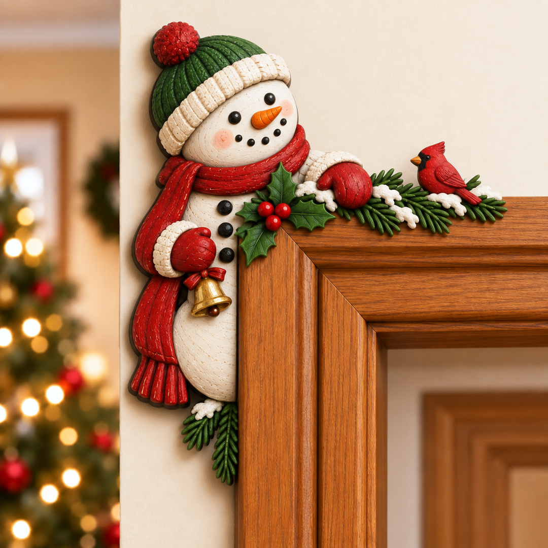 Door frame decor - Snowman / Left Side