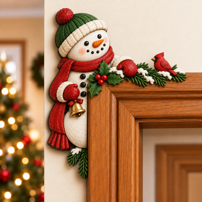 Door frame decor - Snowman / Left Side