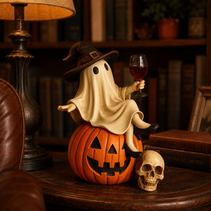 Ghost Wine Night Halloween Decor - view 1