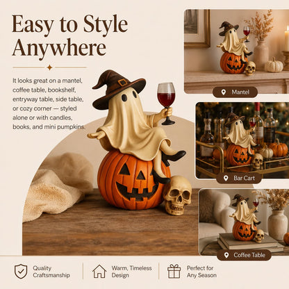Ghost Wine Night Halloween Decor - view 4