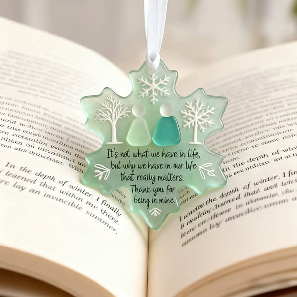 Snowflake-Shaped Sea Glass Friendship Decor