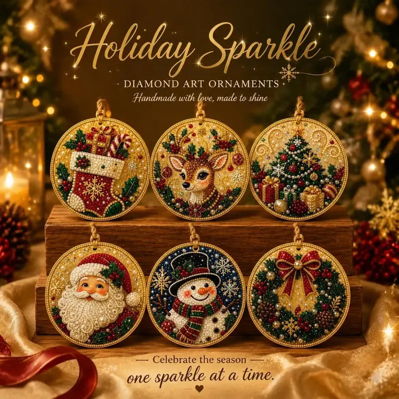 Christmas pearl and gem ornament kit image 2