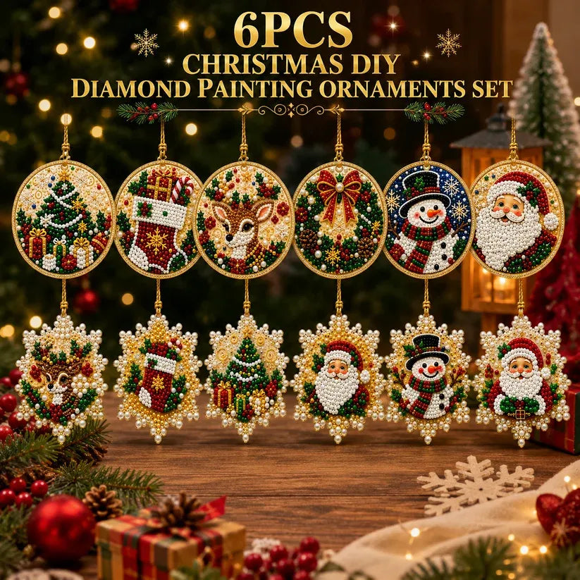 Christmas pearl and gem ornament kit image 1