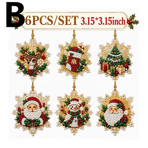 Christmas pearl and gem ornament kit image 5