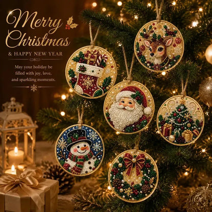 Christmas pearl and gem ornament kit image 3