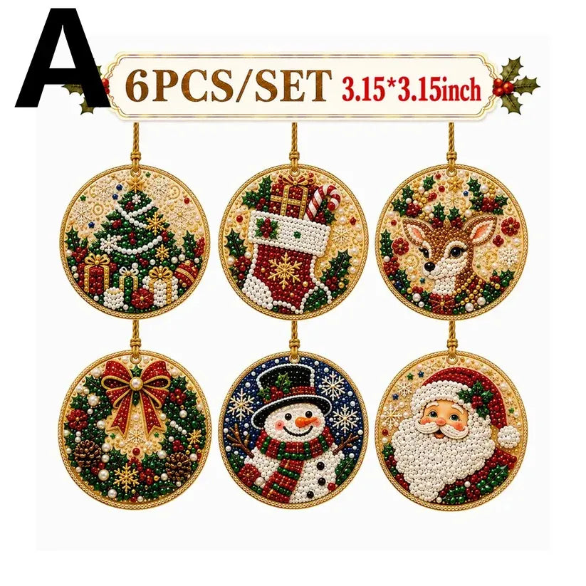 Christmas pearl and gem ornament kit image 4