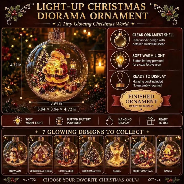 Christmas Light-Up Diorama Ornament - gallery image 13