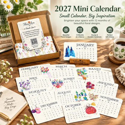 2027 Plantable Seed Paper Desk Calendar