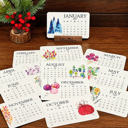 2027 Plantable Seed Paper Desk Calendar - gallery image 3