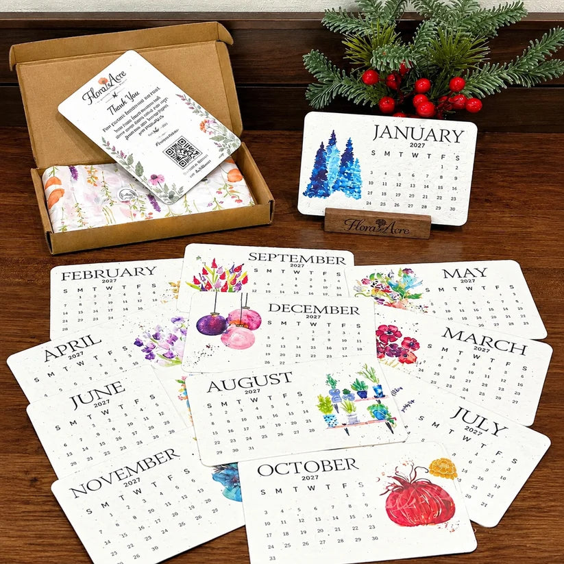 2027 Plantable Seed Paper Desk Calendar - gallery image 6