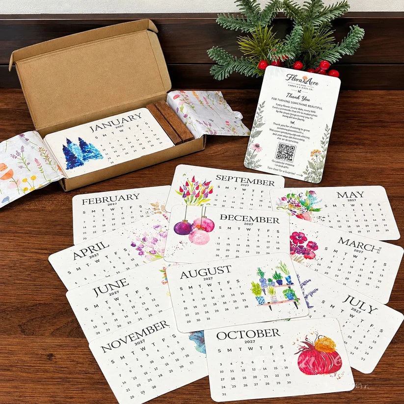 2027 Plantable Seed Paper Desk Calendar - gallery image 7